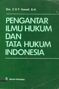 Image of Pengantar Ilmu Hukum dan Tata Hukum Indonesia