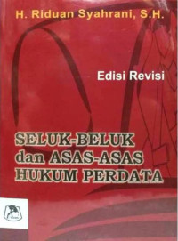Image of Seluk-Beluk dan Asas-Asas Hukum Perdata