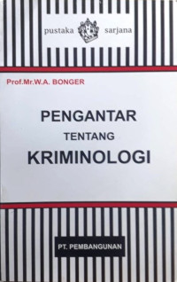Image of Pengantar Tentang Kriminologi