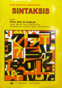 Image of Ilmu Bahasa Indonesia:  Sintaksis