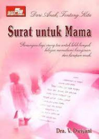 Image of Dari Anak Tentang Kita Surat Untuk Mama