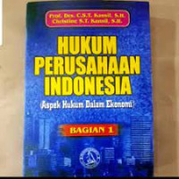 Image of Hukum Perusahaaan Indonesia:Aspek Hukum Dalam Ekonomi