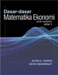 Image of Dasar-Dasar Matematika Ekonomi Ed. 4 Jil. 1
