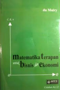 Image of Matematika Terapan Untuk Bisnis dan Ekonomi