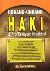 Image of Undang-Undang Haki (Hak Atas Kekayaan Intelektual)