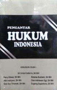 Image of Pengantar Hukum Indonesia