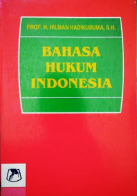 Image of Bahasa Hukum Indonesia