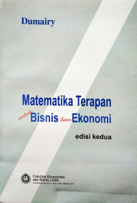 Image of Matematika Terapan Untuk Bisnis dan Ekonomi Ed. 2
