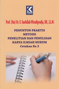 Image of Penuntun Praktis Metode Penelitian dan Penulisan Karya Ilmiah Hukum Cetakan Ke 2
