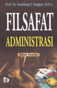 Image of Filsafat Administrasi Ed. Rev